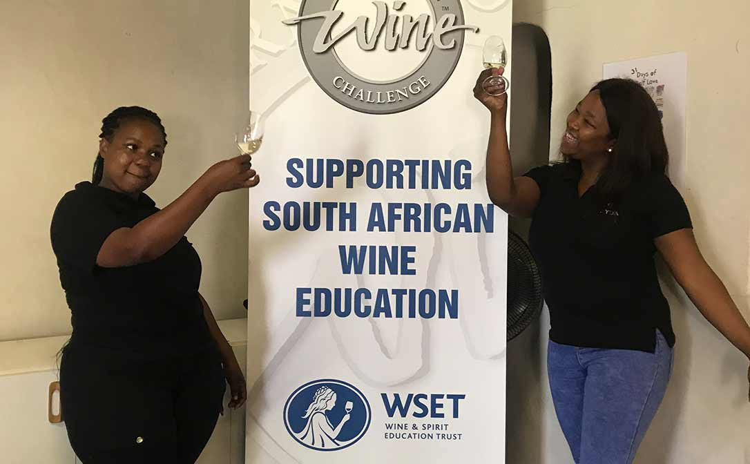 Proud south african wine students